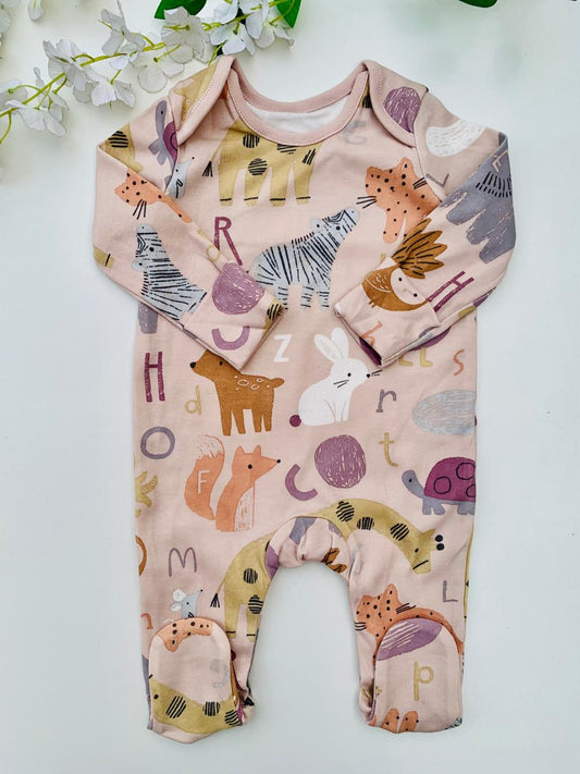 George Safari Animals Sleepsuit