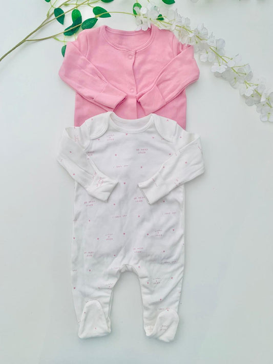 George Pack of 2 Sleepsuits