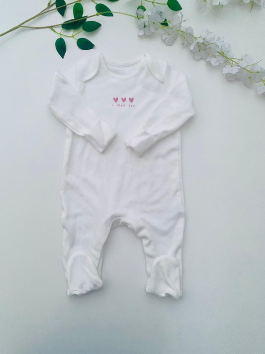George " I LOVE YOU " Sleepsuits