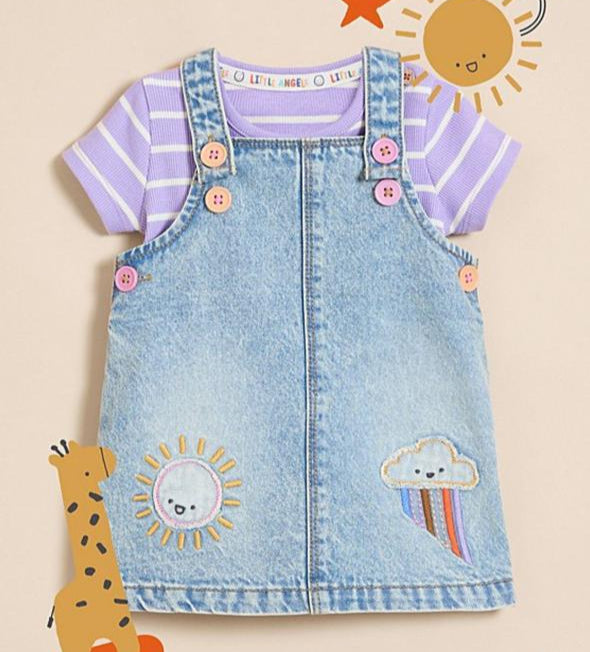 George Embroidered Frock with Shirt