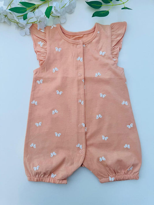 George Printed Butterfly Romper