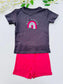 George "BE HAPPY" Shirt & Shorts Set