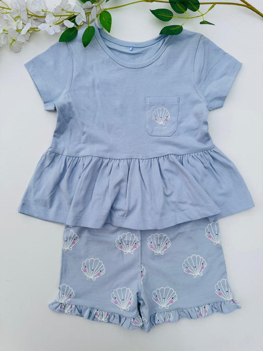 George Sea Shells Shirt & shorts Set
