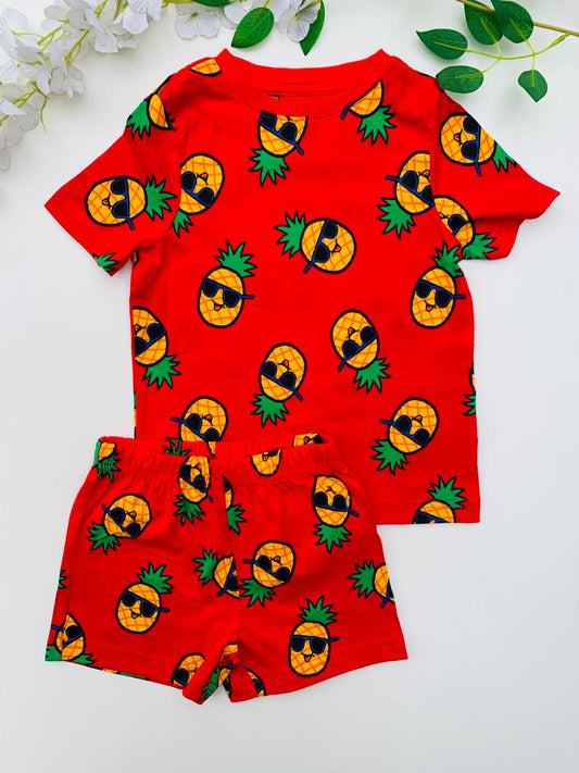 George Pineapples Shirt & Shorts Set
