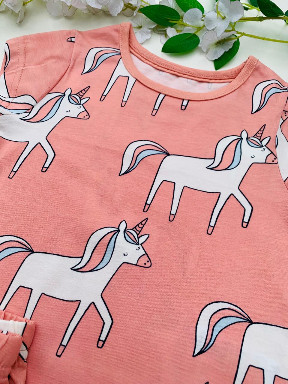 George Unicorns Print Shirt & Trouser Set