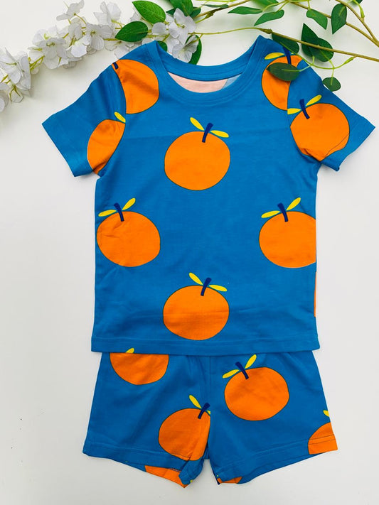 George Orange Shirt & Shorts Set