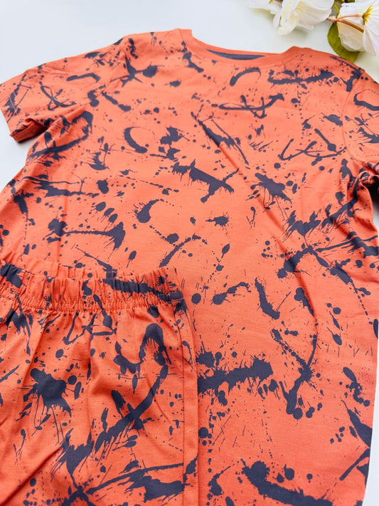 George Paint Shirt & Shorts Set