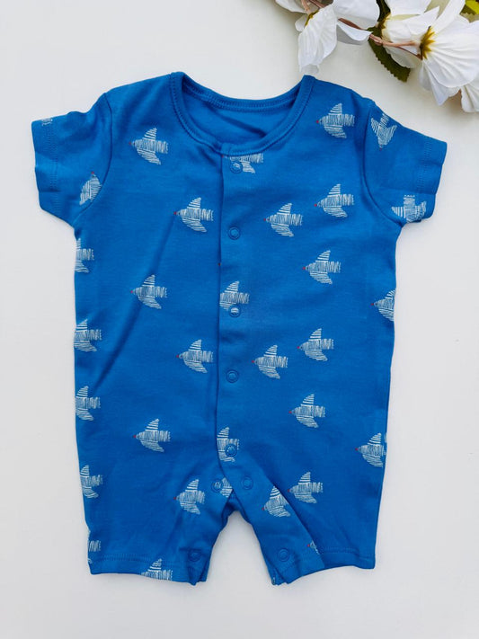 George Printed Dove Romper
