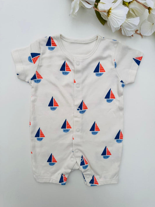 George Printed Boats Romper