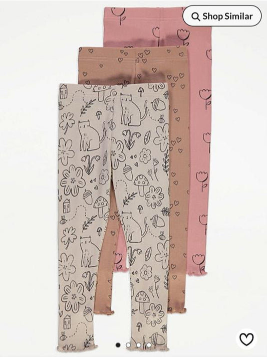 George Pack of 3 Ribbed Trouser