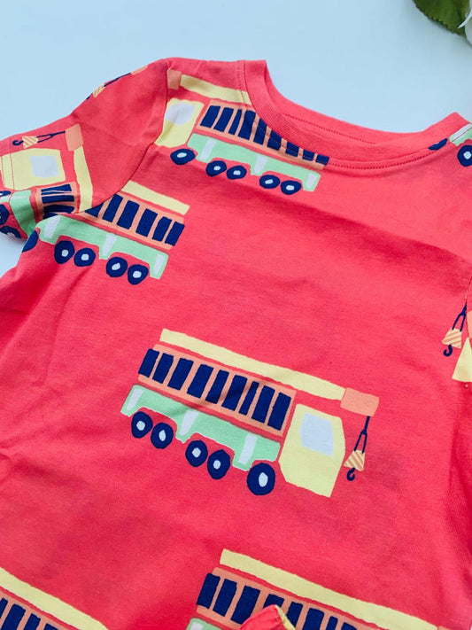 George Truck Print Shirt & Shorts Set