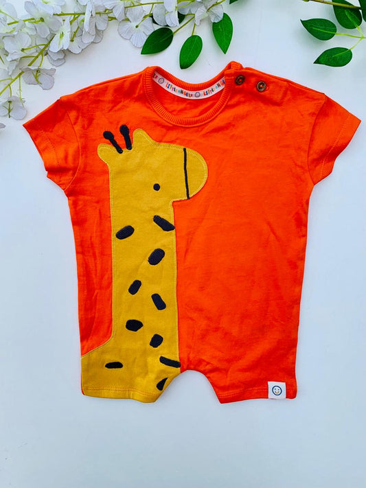 George Printed Giraffe Romper