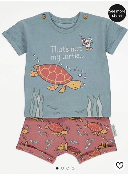 George "That’s not my Turtle" Shirt & Shorts Set