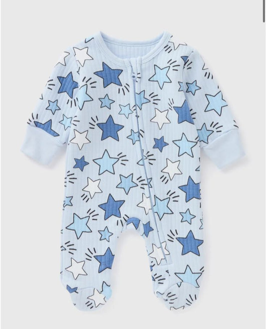 Matalan printed Stars Sleepsuit