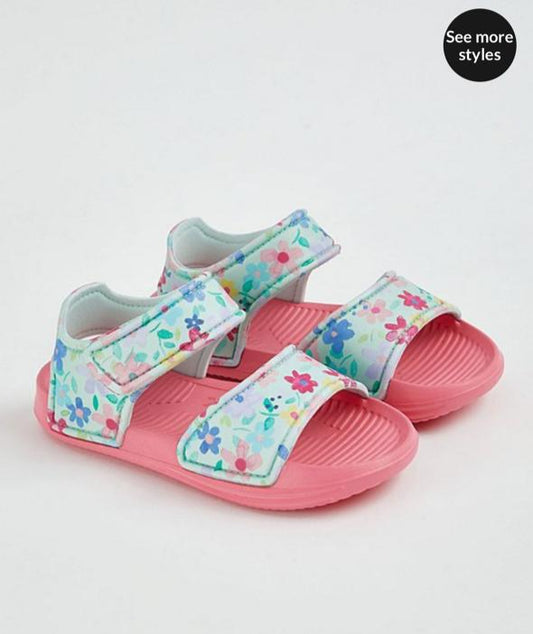 George Floral Sandals