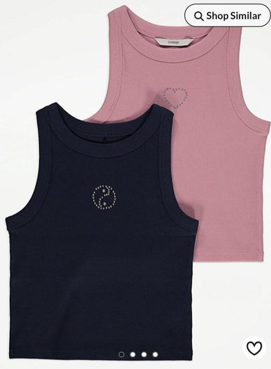 George Pack of 2 Vests