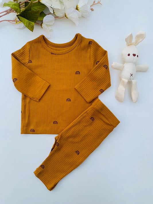 George Ribbed Shirt & Trouser Set