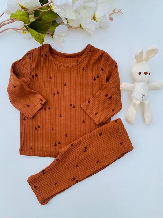 George Ribbed Shirt & Trouser Set