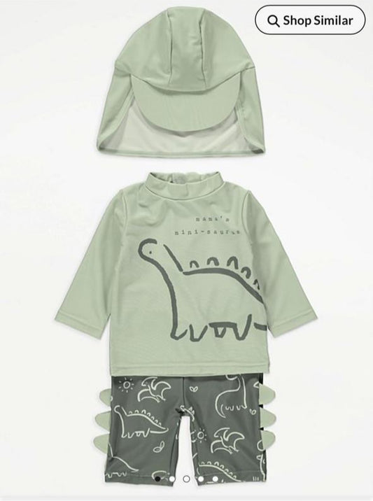 George Swim Suit with Sun Hat