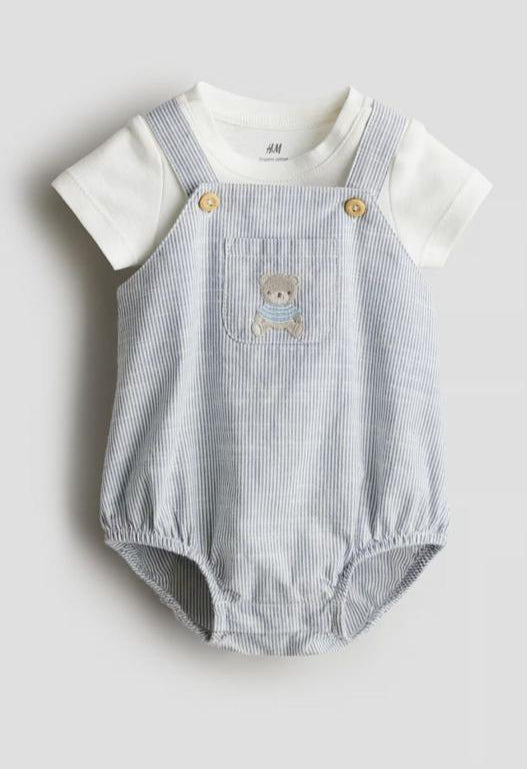 H&M Dungarees with Bodysuit