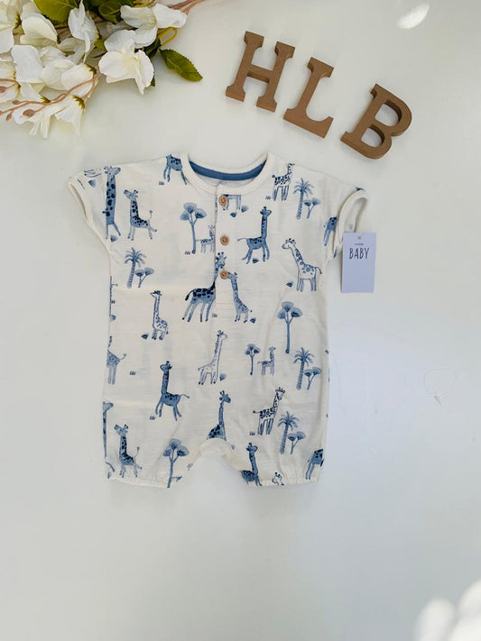 George Printed Giraffes Romper