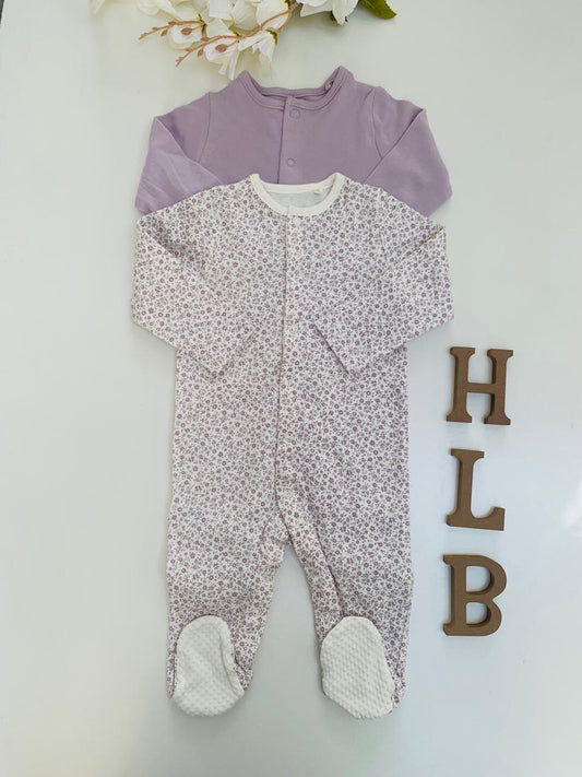 TU Clothing Pack Of 2 Sleepsuits