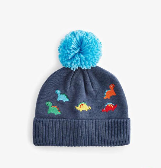 Next Embroidered Dinosaur Pom Hat