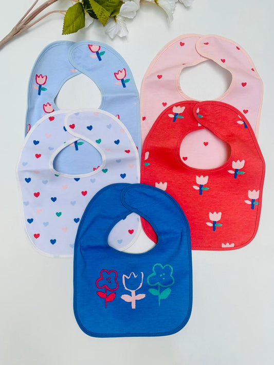 George Pack of 5 Bibs