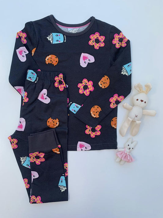 George Small Heart On Black Shirt & Trouser