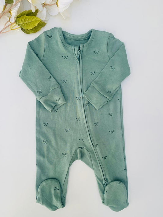 George Small Bows Sleepsuit