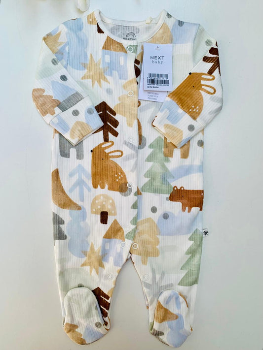 Next Ribbed Sleepsuit