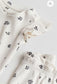 H&M Ribbed Floral Bodysuit & Shorts Set
