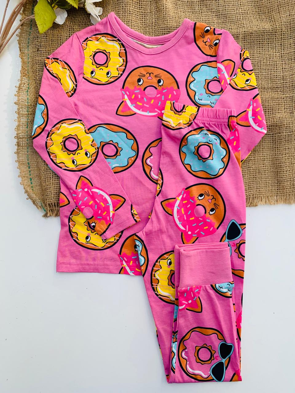 George Small Donuts On Pink Shirt & Trouser