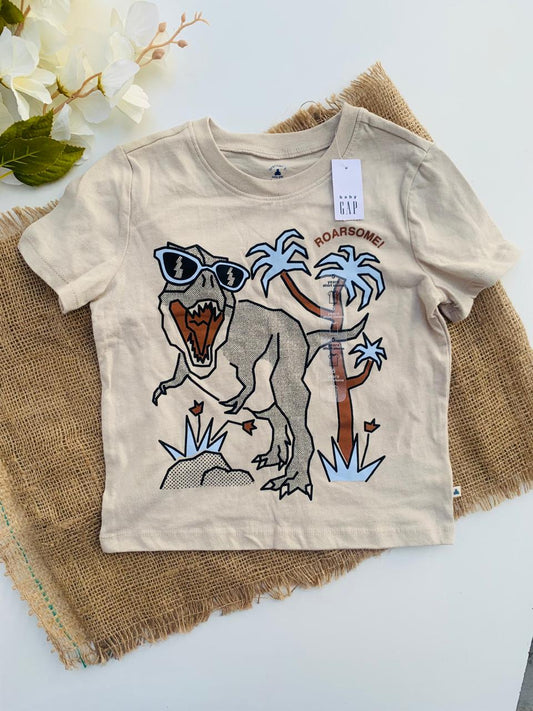 Gap Cream Dino Shirt