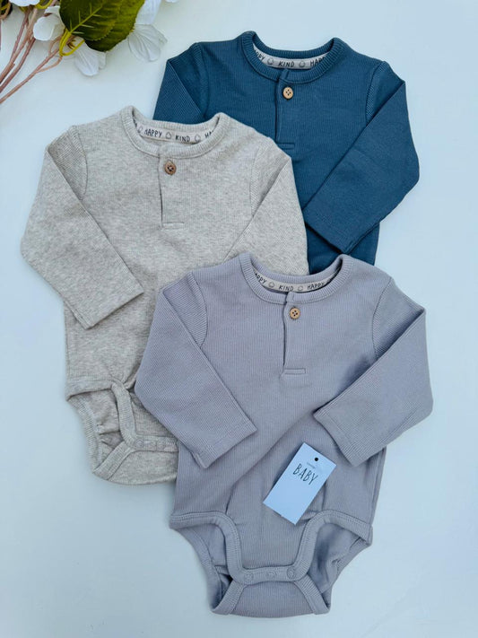 George pack of 3 buttoned Bodysuits