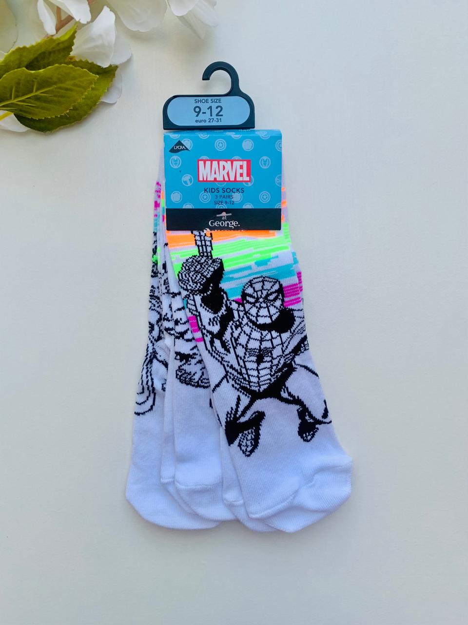 George Pack Of 3 Marvel Socks