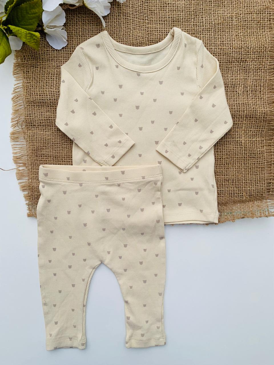 George Printed Bear Shirt and Trouser Set