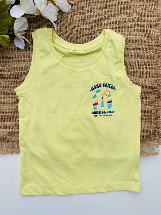 Matalan Printed Lime Shirt