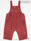 George Embroidered Corduroy Dungaree & Bodysuit Set