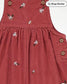 George Embroidered Corduroy Dungaree & Bodysuit Set