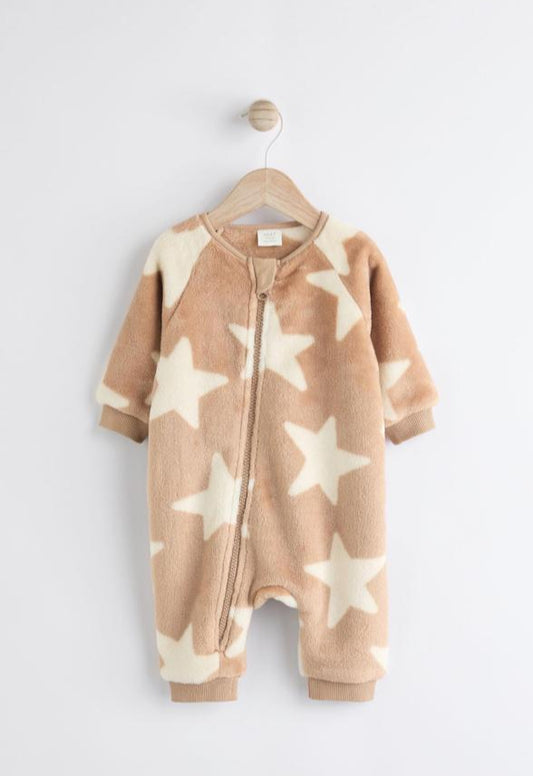 Next Star Fleeced zipped Sleepsuit