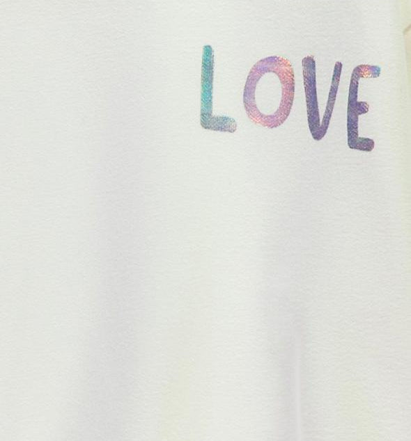 George “love” Sweatshirt & Bell Trouser Set