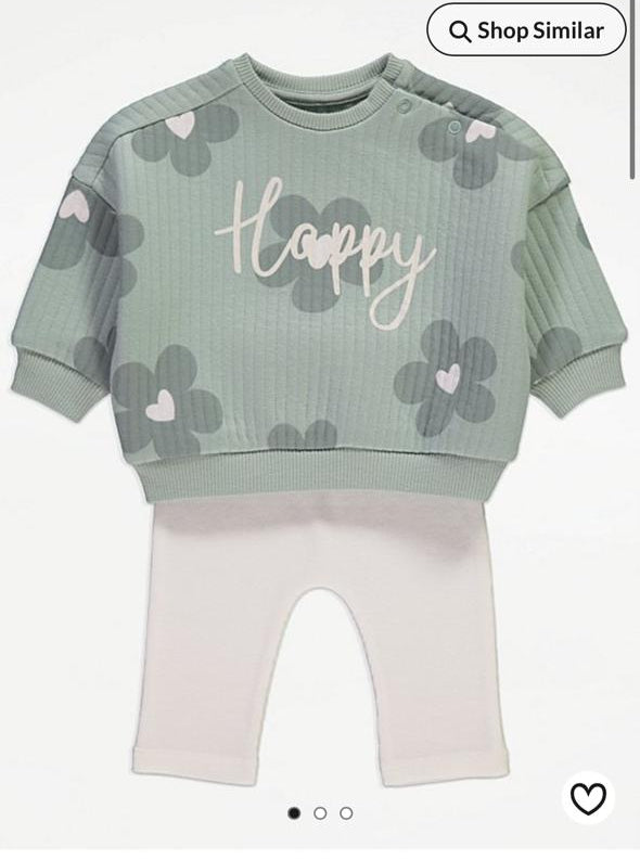 George "Happy" Oversized Sweatshirt & Tights Set