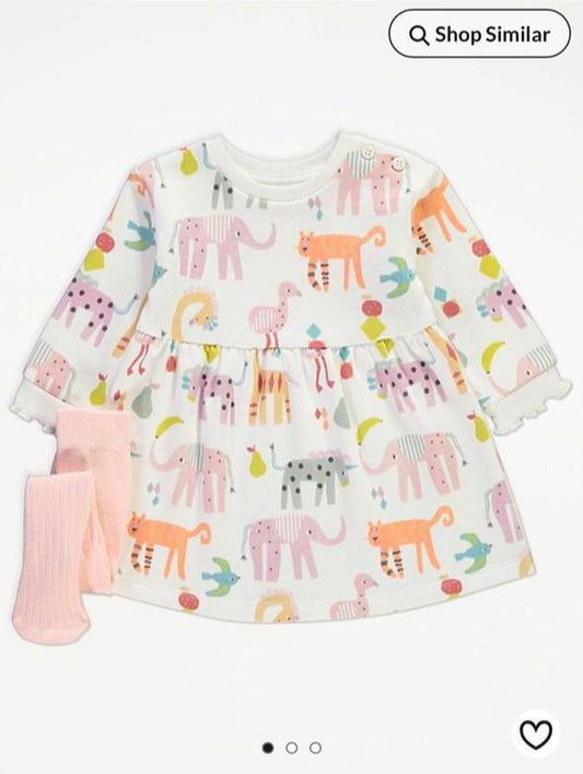 George Sweat Frock with Leggings Set