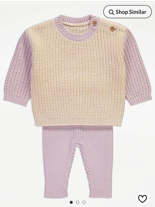 George Knitted Shirt & Trouser Set