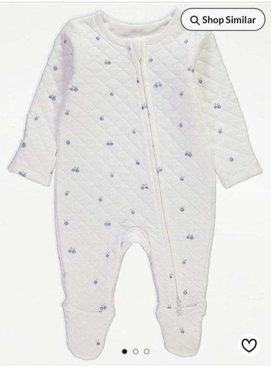 George Quilted Sleepsuit