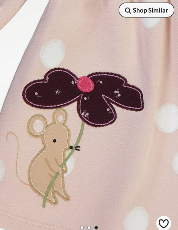 George Embroided Mouse Sweat Frock