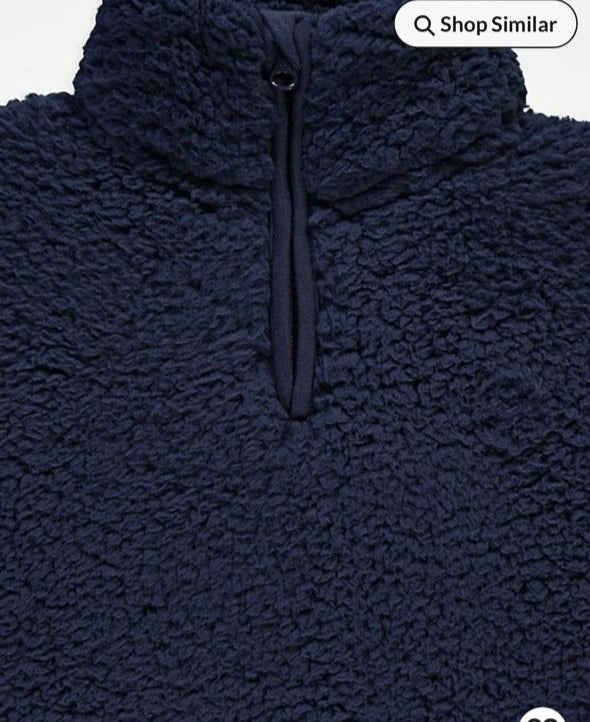 George Navy Zip up Hoodie