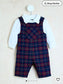 George checked Dungarees with Bodysuit