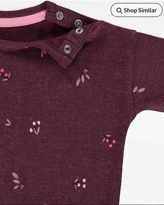 George Floral Soft Knitted Sweatshirt & Trouser Set